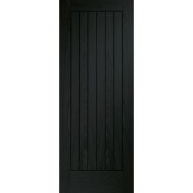 Internal Essential Suffolk Fire Door 1981 x 686 x 44mm (27") Prefinished in Americano Black Stain