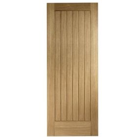 762x1981x44mm Oak Suffolk Essential Internal FD30 Fire Door EOSUF30-FD (2'6" x 6'6")