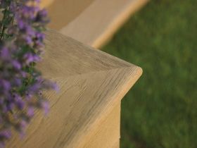 Millboard Bullnosed Decking Board - Enhanced Grain - Golden Oak - 32 x 150 x 3600mm - (MEBB360G)